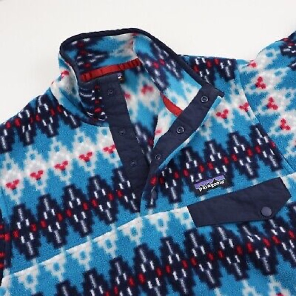 PATAGONIA MEN'S SYNCHILLA SNAP T PULLOVER JACKET MEN'S Size M AZTEC TRIB… - Picture 1 of 13
